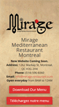 Mobile Screenshot of mirage-restaurant.com